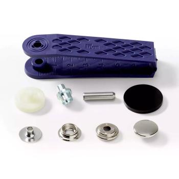 Preview: Prym Nähfrei-Druckknopf "Sport & Camping", 15mm, silberfarbig 390201 Preview: Prym Nähfrei-Druckknopf "Sport & Camping", 15mm, silberfarbig 390201